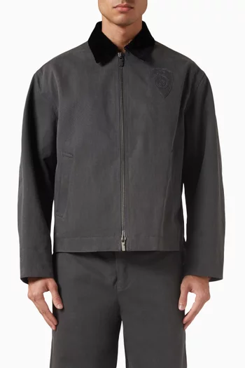 Check Lined Jacket in Cotton