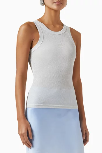 Ribbed Cami Top in Cotton Blend