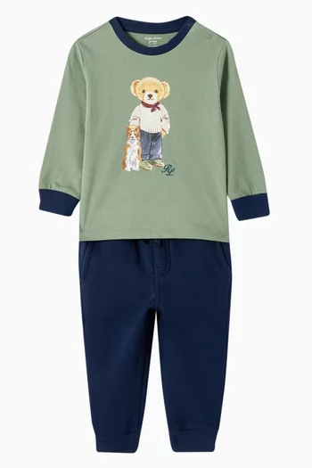 Bear Tracksuit Set in Cotton