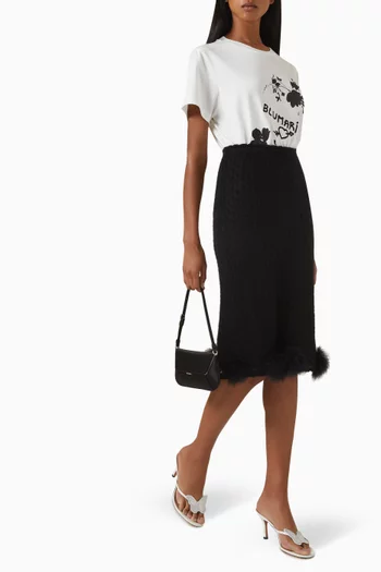 Ruffle Skirt in Nylon-blend
