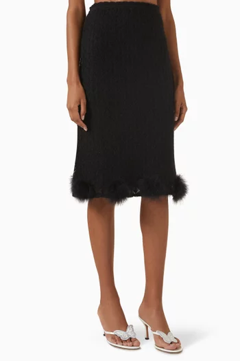 Ruffle Skirt in Nylon-blend