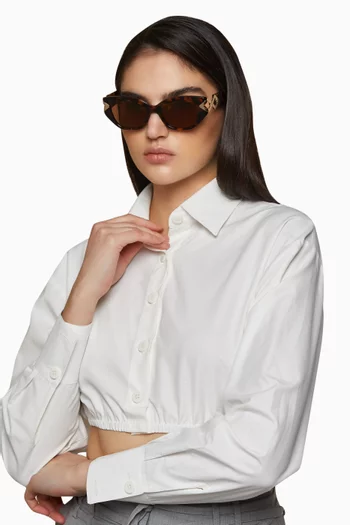 Lily Cat-eye Sunglasses in Acetate