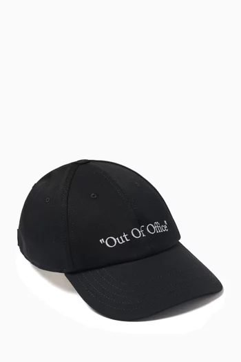 Out Of Office Baseball Cap in Cotton