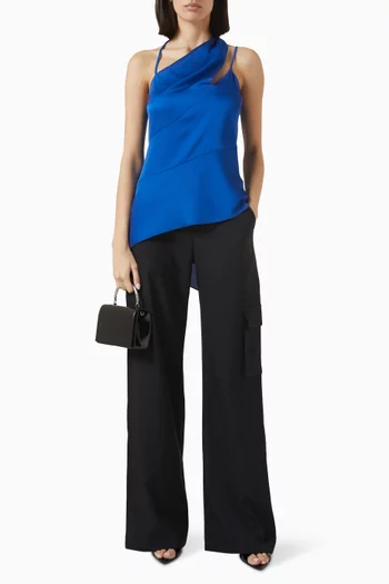 Juliette Asymmetric Top in Satin