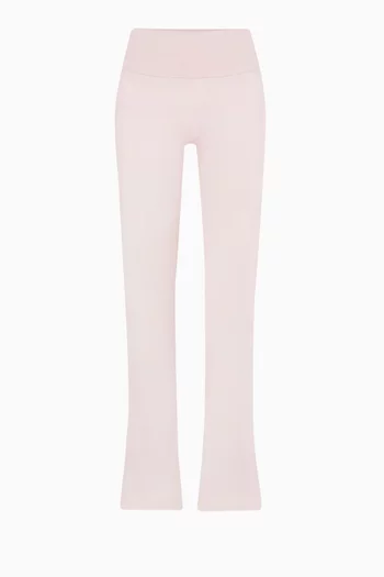 Cotton Jersey Foldover Pants
