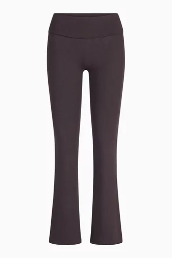 Cotton Jersey Foldover Pants