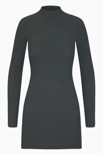Soft Lounge Roll Neck Mini Dress