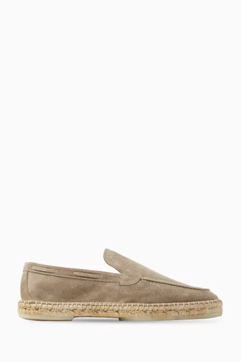 Beachside Espadrille Loafers in Softey® Suede