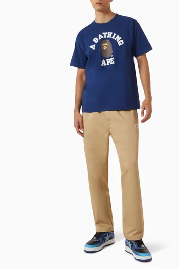 College Logo T-shirt in Cotton