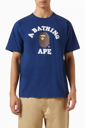 College Logo T-shirt in Cotton