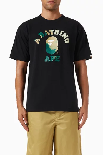 Tie-dye Ape Head T-shirt in Cotton