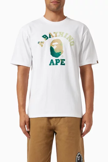 Tie-dye Ape Head T-shirt in Cotton
