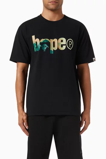 Tie-dye BAPE Logo T-shirt in Cotton