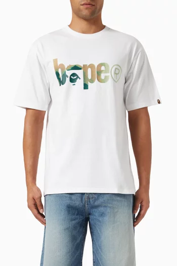 Tie-dye BAPE Logo T-shirt in Cotton