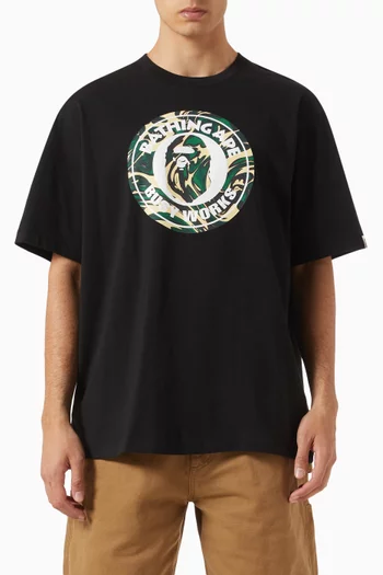 Marble Camo Busy Works T-shirt in Cotton