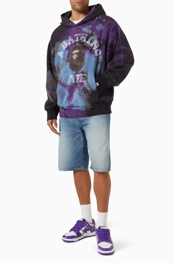 Tie-dye Relaxed Hoodie in Cotton Jersey
