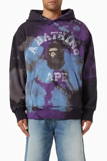 Tie-dye Relaxed Hoodie in Cotton Jersey