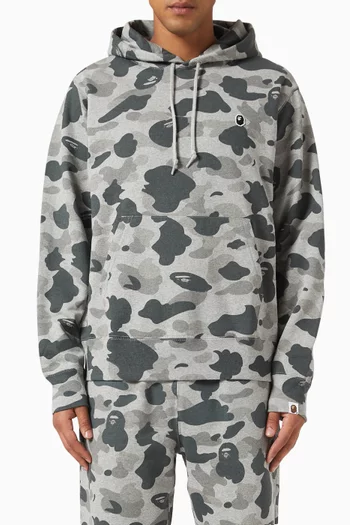 Camo-print Hoodie in Cotton