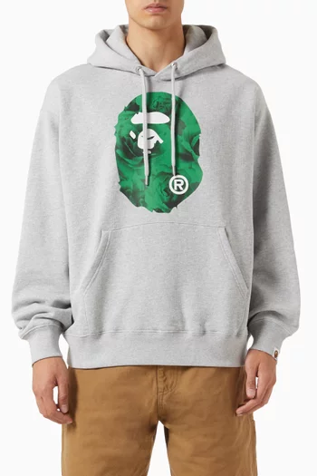 Floral Camo Ape Head Hoodie in Cotton