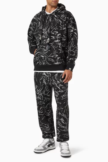 Marbling Camo Hoodie in Cotton