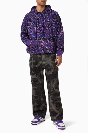 Marbling Camo Hoodie in Cotton