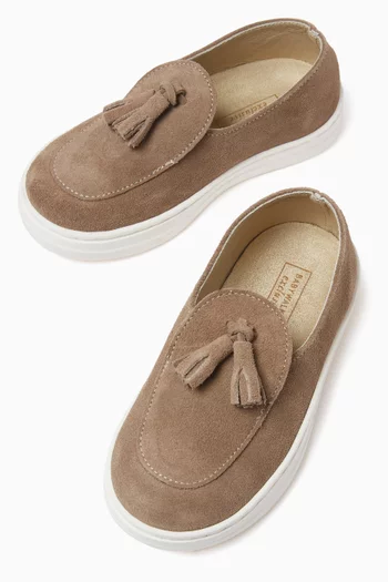 Tassel Loafers in Suede