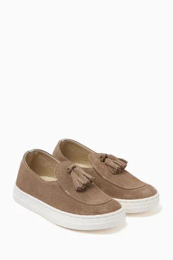 Tassel Loafers in Suede