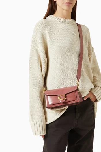 حقيبة كتف تابي 20 جلد لامع