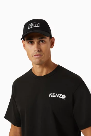 Unisex Kenzo Tag Logo Cap in Cotton