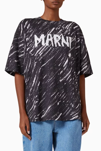 Scribbl-logo T-shirt in Cotton Jersey