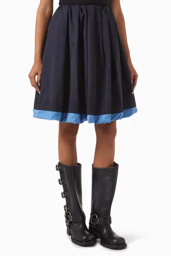 Logo Knitted Skirt in Silk