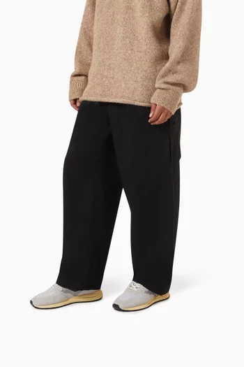 Reelwind Low-Top Sneakers in Nylon & Suede