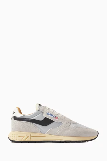Reelwind Low-Top Sneakers in Nylon & Suede