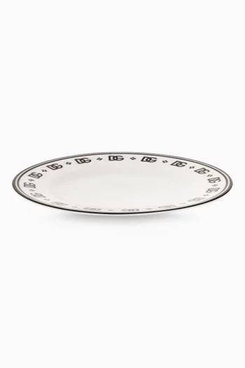 DG Logo Set of Two Dessert Plates in Porcelain