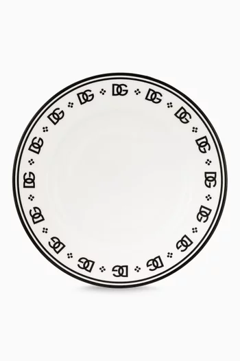 DG Logo Set of Two Dessert Plates in Porcelain