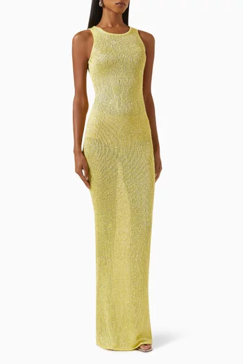 Natalia Sequin-embellished Maxi Dress