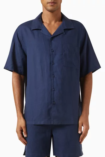 Air Convertible Vacation Shirt in Linen-blend