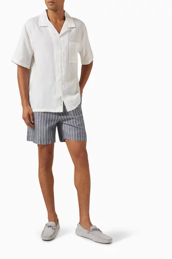 Air Convertible Vacation Shirt in Linen-blend