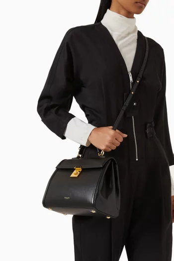 Midi Paris Top-handle Bag in Leather