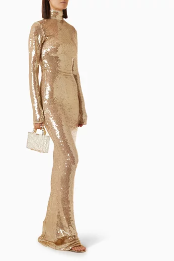 Catroux Sequin-embellished Maxi Dress