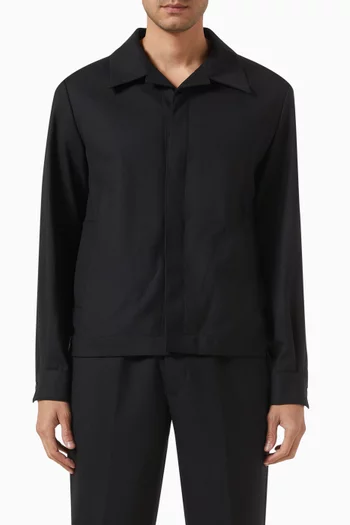 Hybrid Shirt in Kent Wool