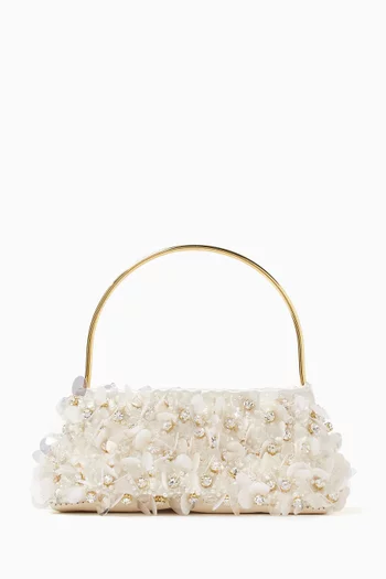Éclat de Lune Top-handle Bag in Satin