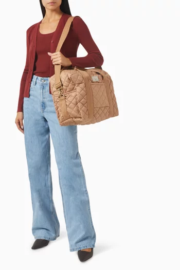 Quilted Changing Bag in Organic Cotton