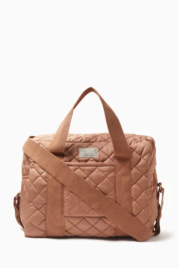 Quilted Changing Bag in Organic Cotton