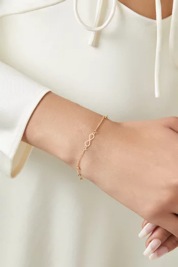 Ingrid Infinity Bracelet in 18kt Yellow Gold