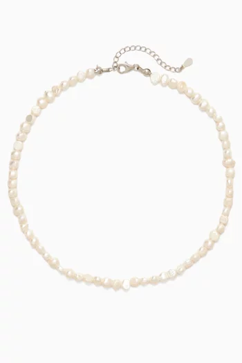 Ariel Necklace in Keshi Pearls & Sterling Silver
