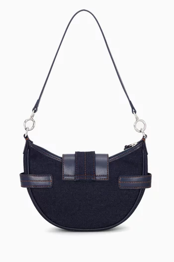 Small Bucky Shoulder Bag in Denim