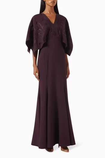 Embroidered Maxi Dress