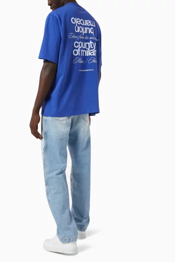 Slogan T-shirt in Cotton