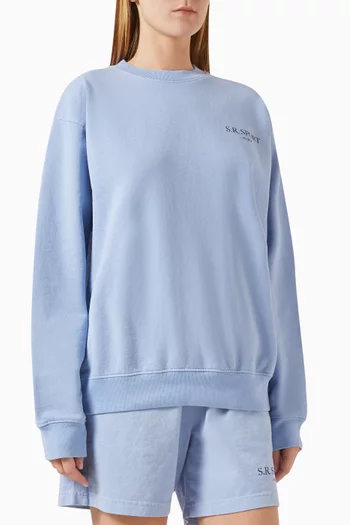 Wimbledon Crewneck Sweatshirt in Cotton